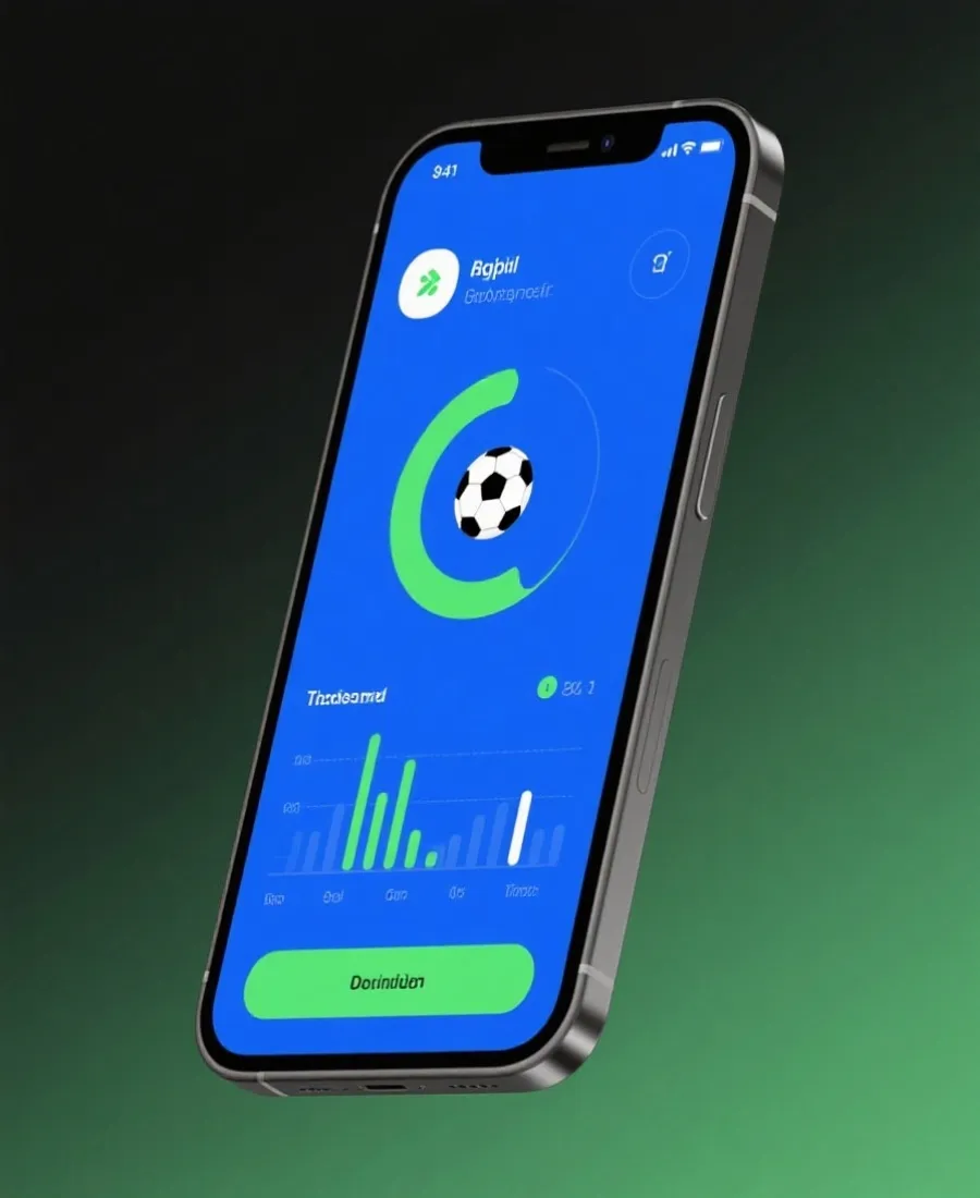 虚拟足球APP移动端展示