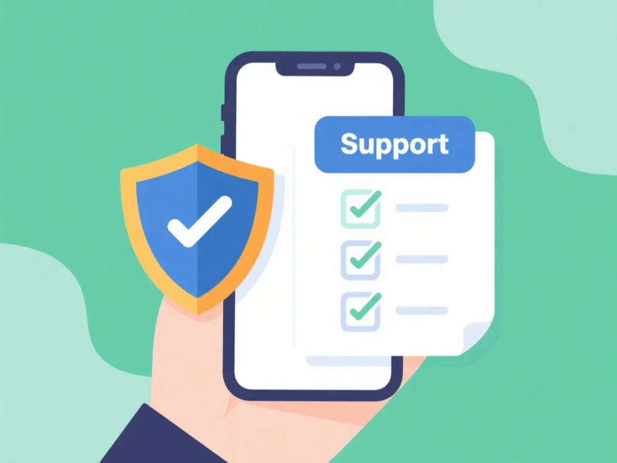 账号安全与帮助支持示意图